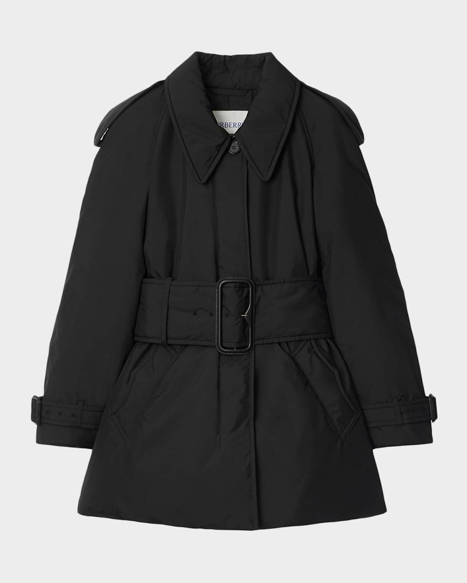 Berryhill Belted Padded Trench Coat
